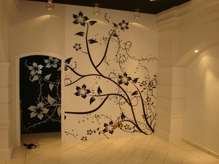 DIY: Роспись стен с помощью трафарета, или Дизайн обоев своими руками