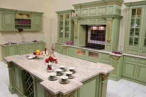 Кухня в фисташковом цвете дизайн фото