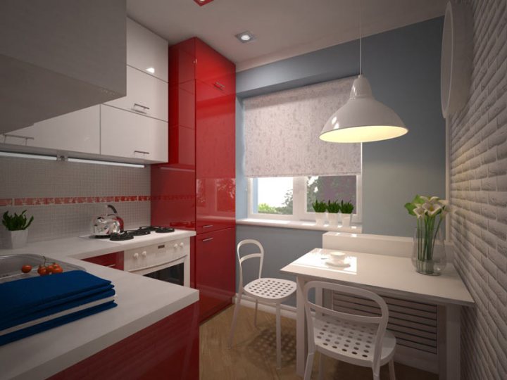 Дизайн кухни в однокомнатной квартире: фото, советы