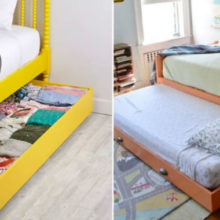 Как максимально продуктивно использовать свободное пространство под детской кроватью