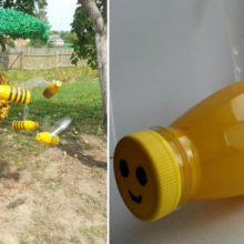 Для сада, огорода и настроения: мастерим веселых пчелок из пластиковых бутылок своими руками